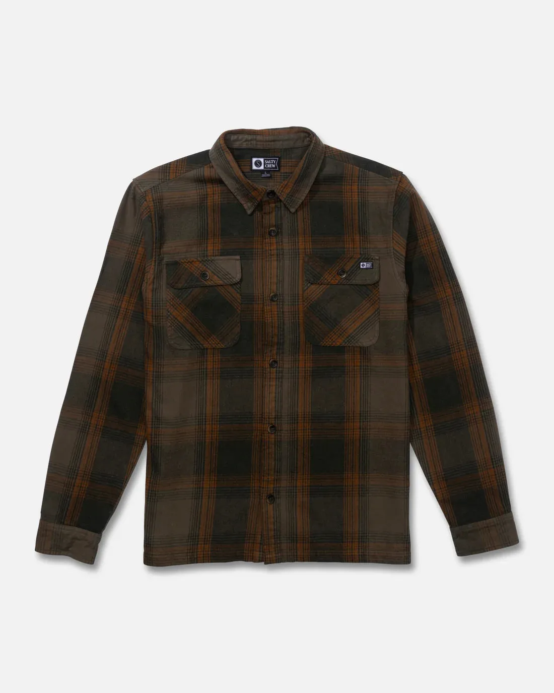 Salty Crew Windward Flannel - Olive sold by Sun Diego Boardshops