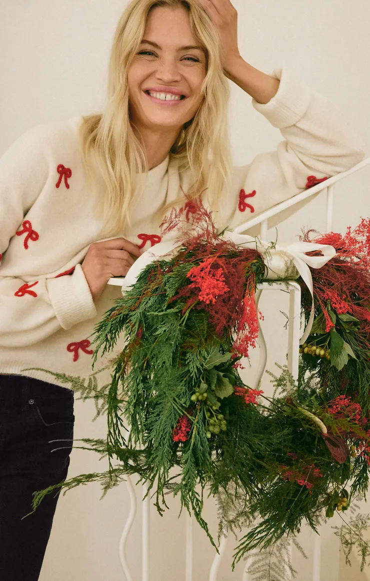 Z-Supply Tie The Ribbon Sweater - Warm White sold by Sun Diego Boardshops product image thumbnail 5