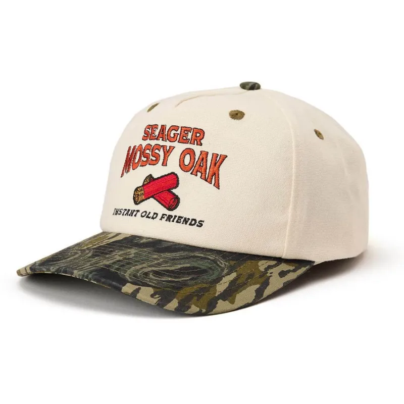 Seager X Mossy Oak Gone Huntin' Snapback - Cream/Camo sold by Sun Diego Boardshops