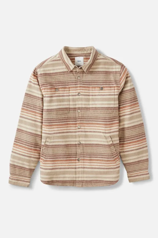 Katin Harold Stripe Jacket - Mahogany sold by Sun Diego Boardshops