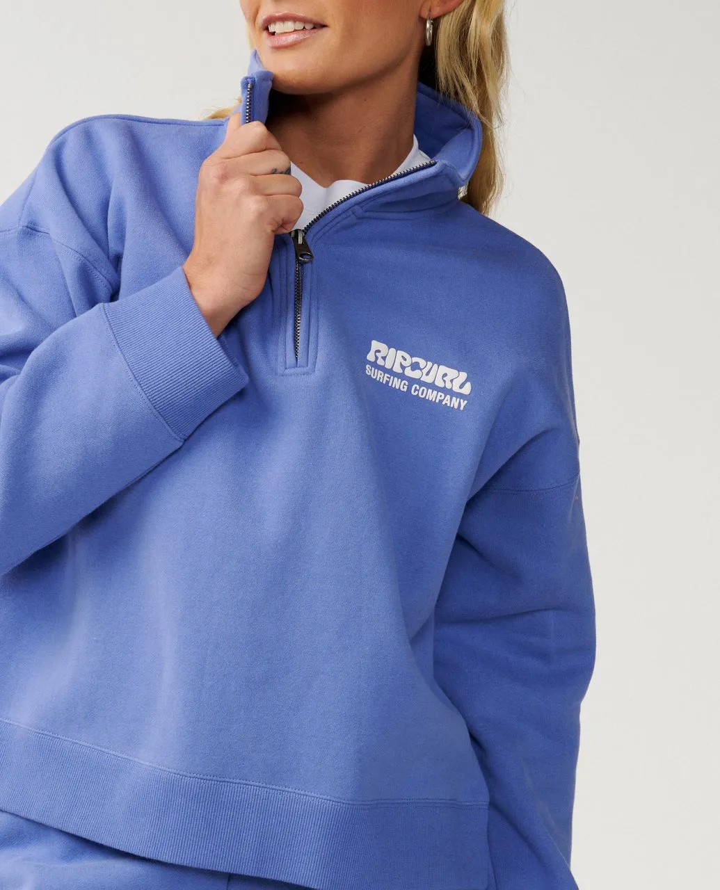 Rip Curl Surf Puff 1/4 Zip - Azure Blue 3712 sold by Sun Diego Boardshops product image thumbnail 4