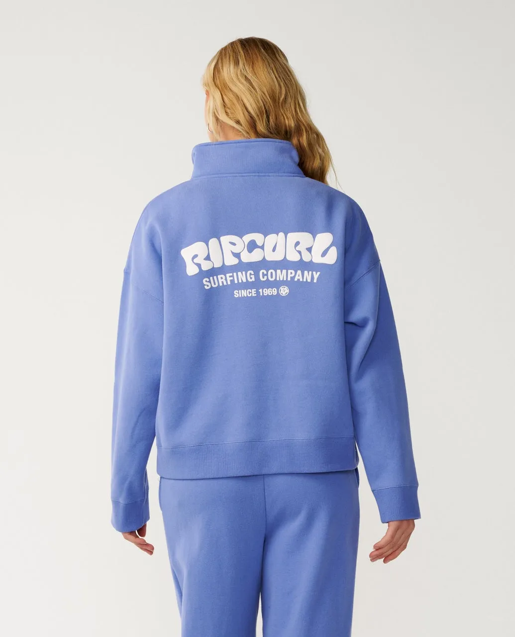 Rip Curl Surf Puff 1/4 Zip - Azure Blue 3712 sold by Sun Diego Boardshops product image thumbnail 2