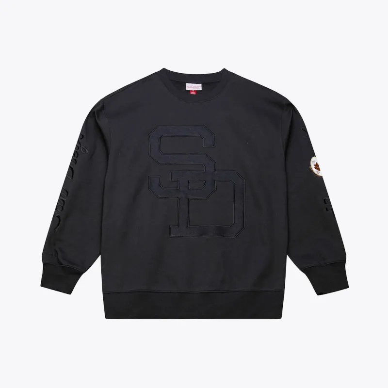 Mitchell & Ness San Diego Padres Phantom Fleece Sweatshirt - Phantom Blk made by Mitchell & Ness