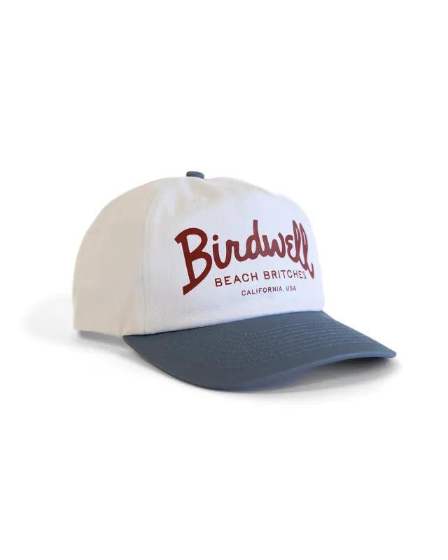 Birdwell Big Arc Twill Snapback - White/Federal Blue sold by Sun Diego Boardshops