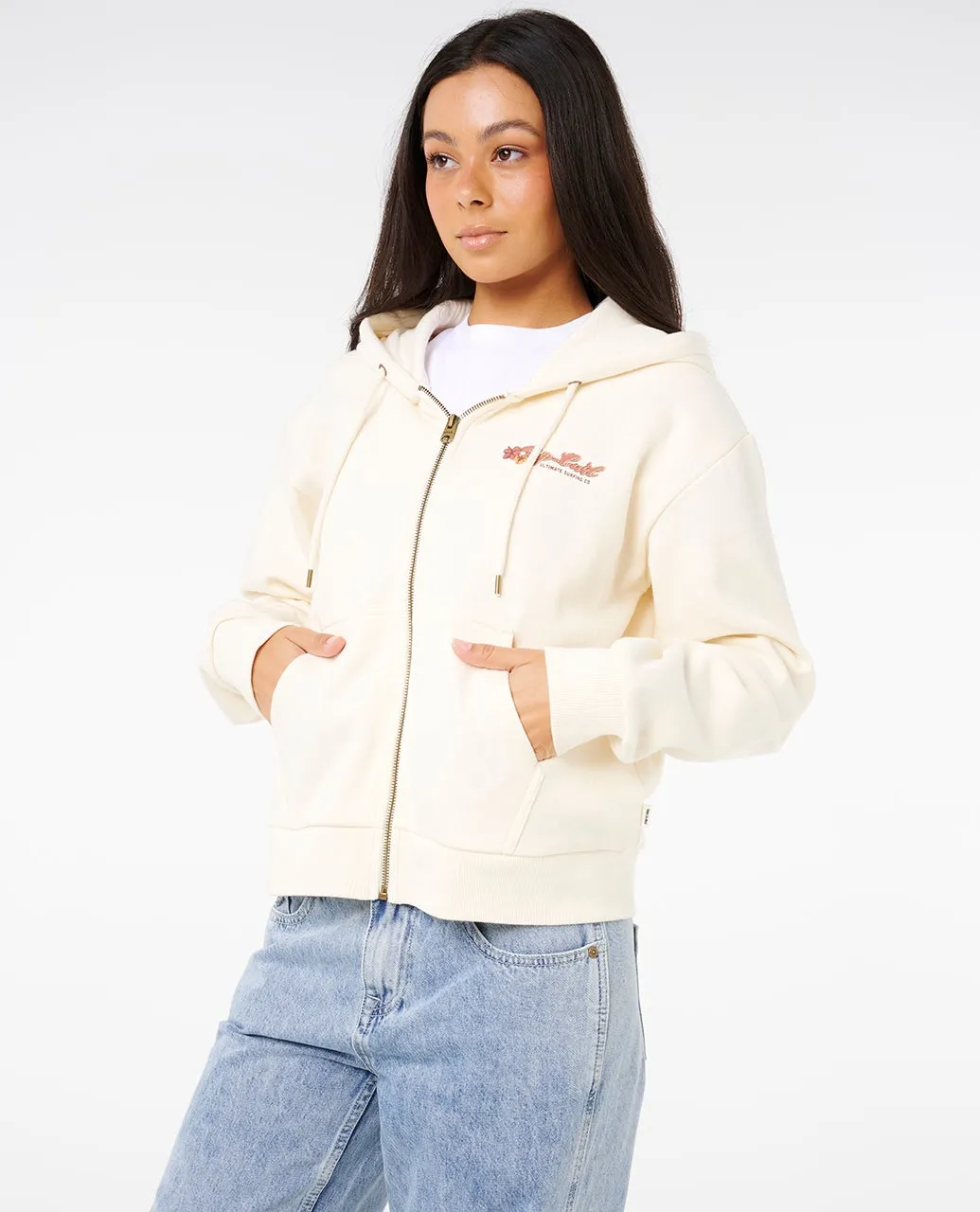 Rip Curl Surf Dreams Zip Through - Bone 3021 sold by Sun Diego Boardshops product image thumbnail 3