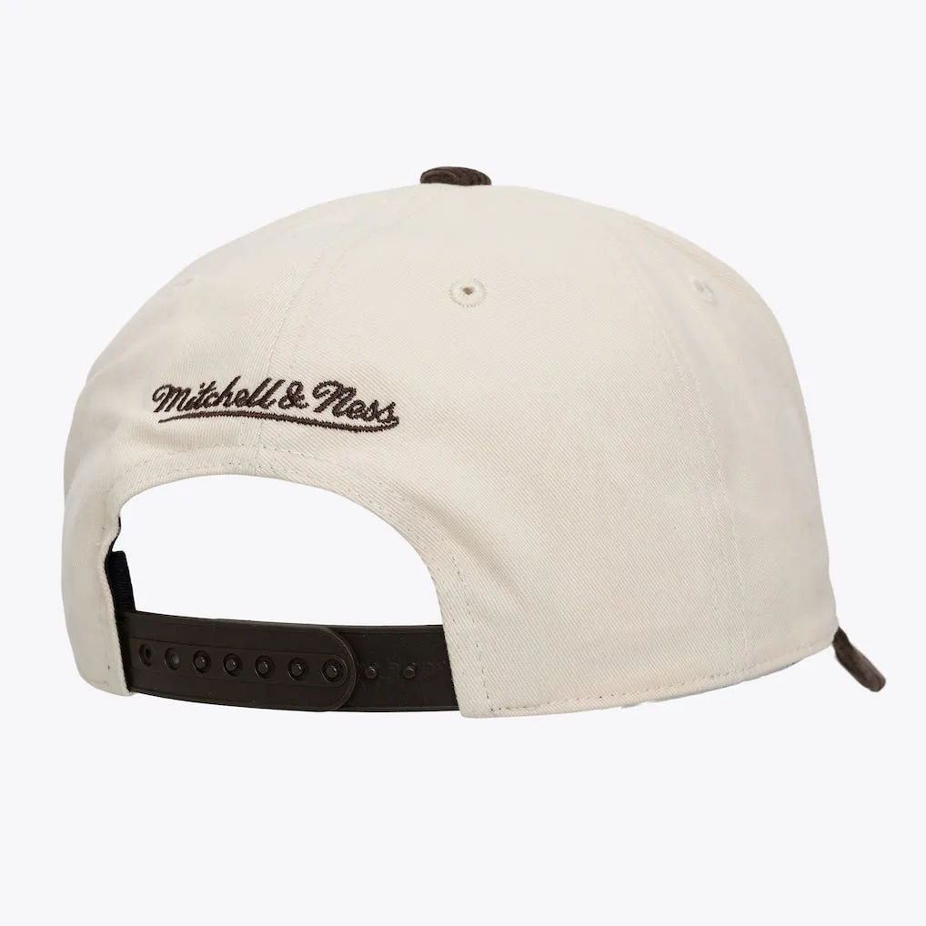 Mitchell & Ness San Diego Padres Cooperstown Fall Forduroy Pro Crown Snapback Hat - Off White sold by Sun Diego Boardshops product image thumbnail 2