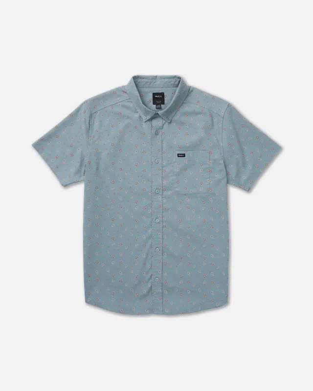 RVCA That'Ll Do Print Short Sleeve Shirt - Lead sold by Sun Diego Boardshops