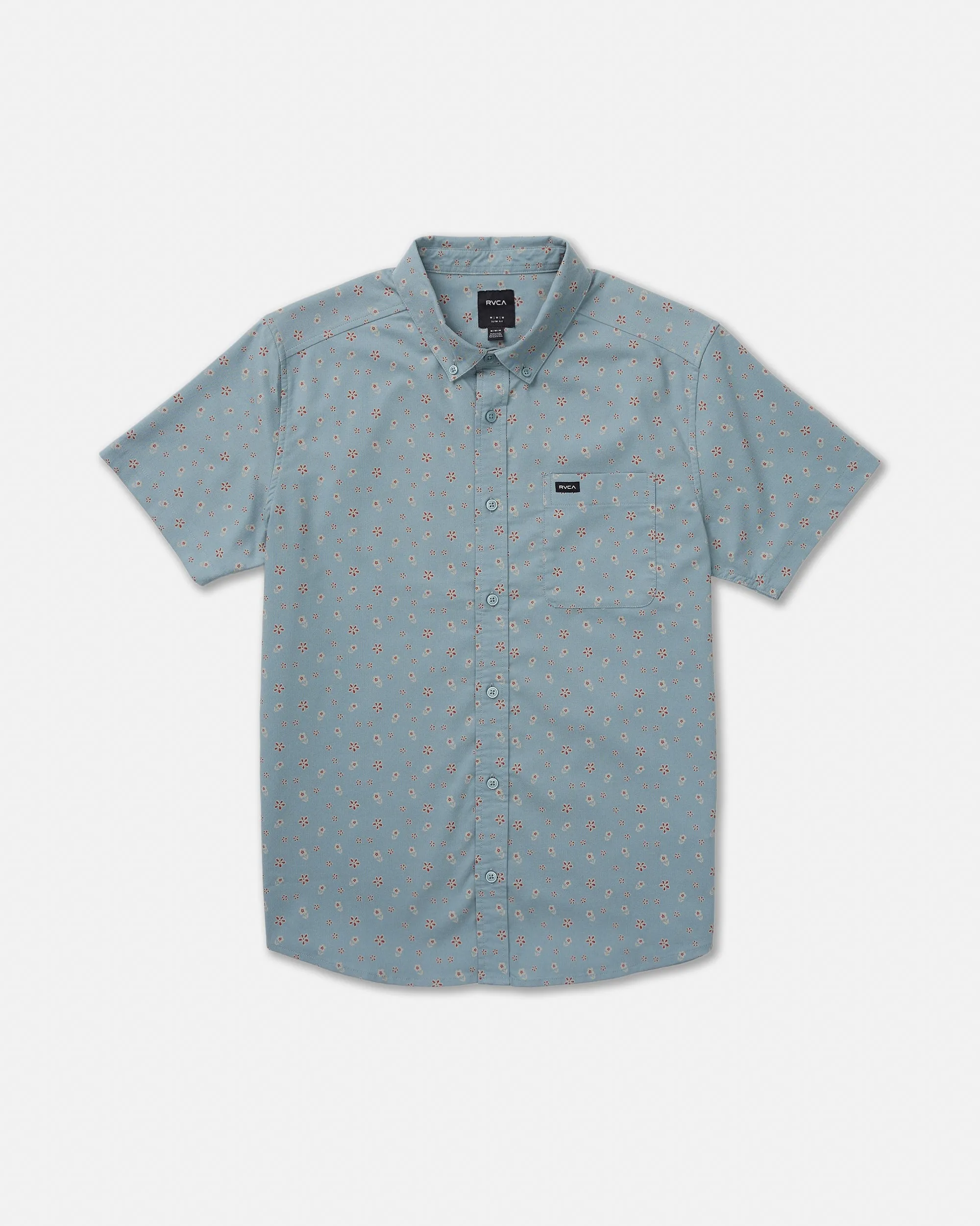 RVCA That'Ll Do Print Short Sleeve Shirt - Lead sold by Sun Diego Boardshops