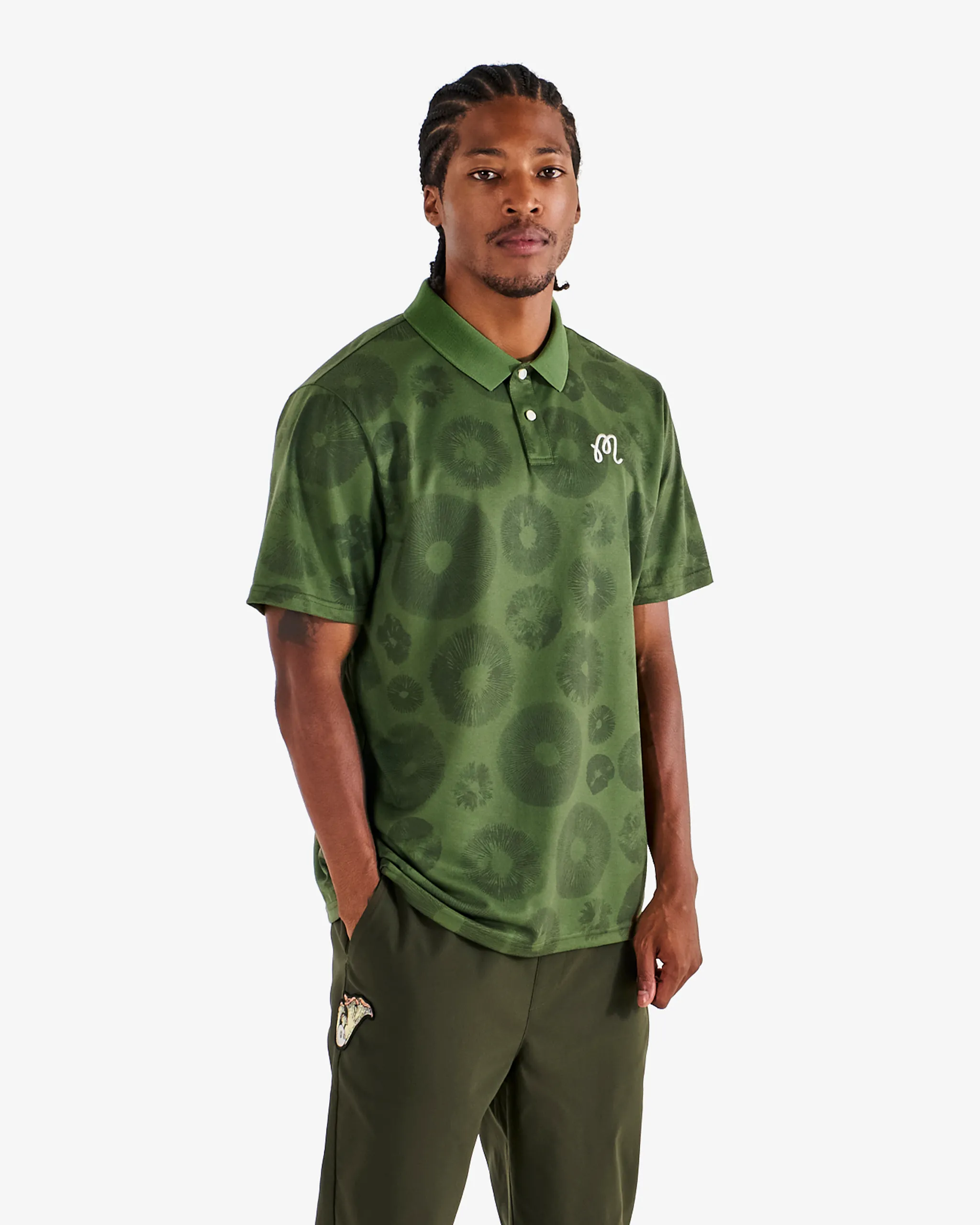 Malbon Fairway Foraging Polo - Olivine sold by Sun Diego Boardshops product image thumbnail 3