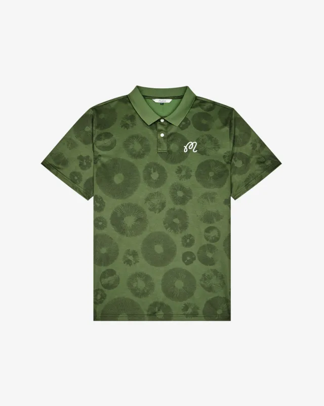 Malbon Fairway Foraging Polo - Olivine made by Malbon