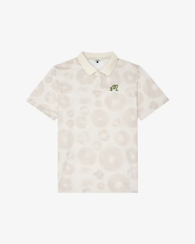 Malbon Fairway Foraging Polo - Ivory made by Malbon