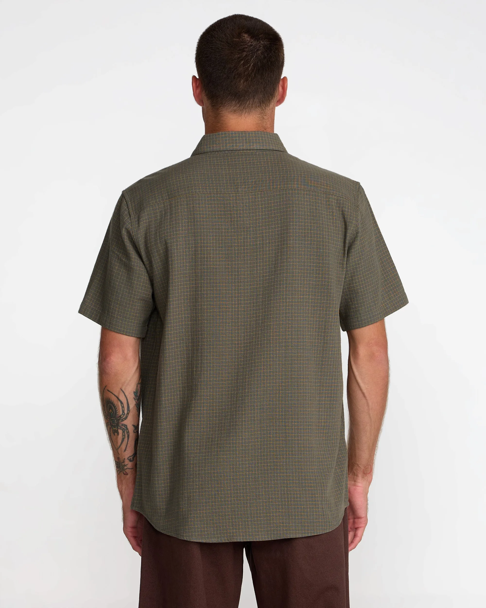 RVCA Costa Plaid - Sage Leaf sold by Sun Diego Boardshops product image thumbnail 3