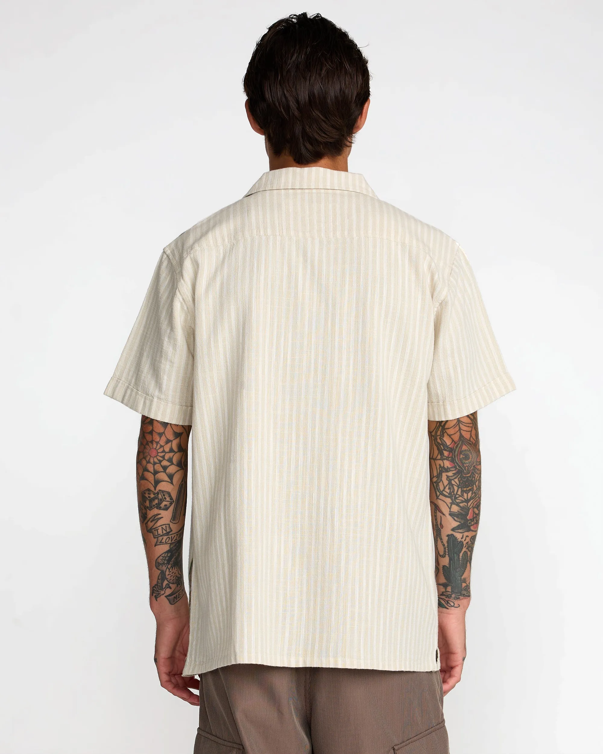 RVCA Mel G Moonlight Short Sleeve Shirt - Antique White sold by Sun Diego Boardshops product image thumbnail 5