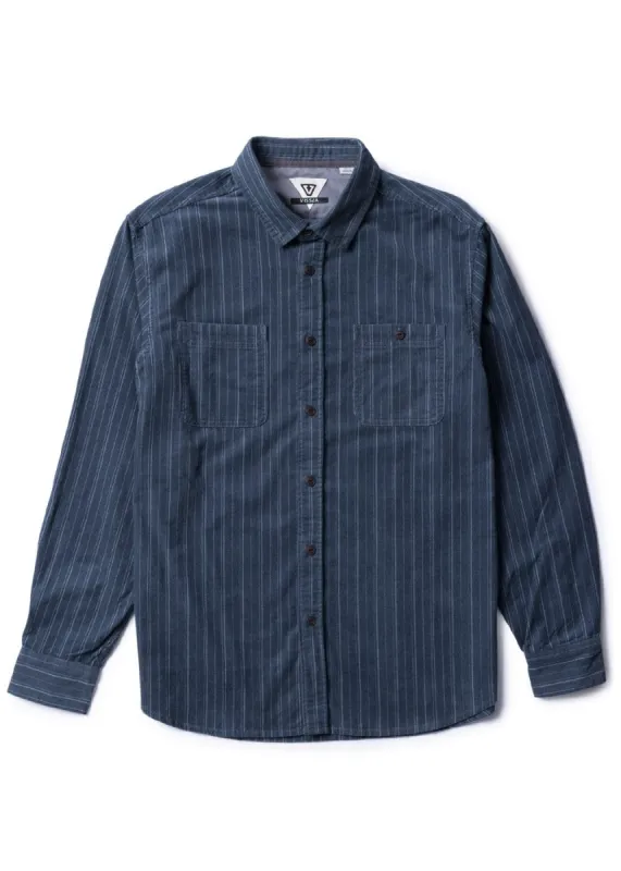Vissla Rails Cord LS Shirt - MIDNIGHT sold by Sun Diego Boardshops