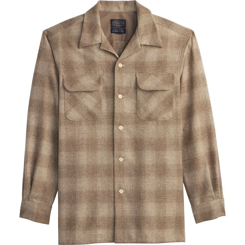 Pendleton Plaid Board Shirt - Tan Mix/Olive Ombre made by Pendleton