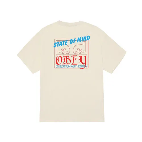 Obey State Of Mind Classic T-Shirt - Cream sold by Sun Diego Boardshops
