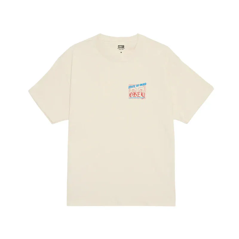 Obey State Of Mind Classic T-Shirt - Cream sold by Sun Diego Boardshops product image thumbnail 2