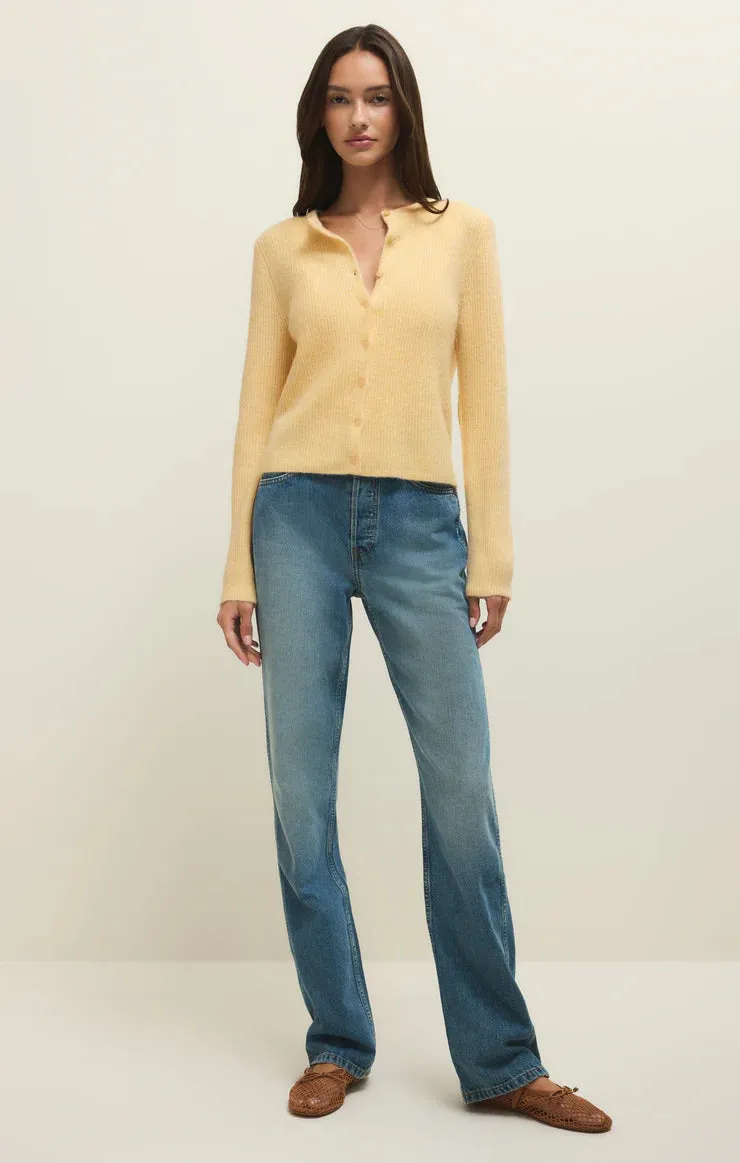Z-Supply Medina Cozy Rib Cardigan - Custard sold by Sun Diego Boardshops product image thumbnail 4