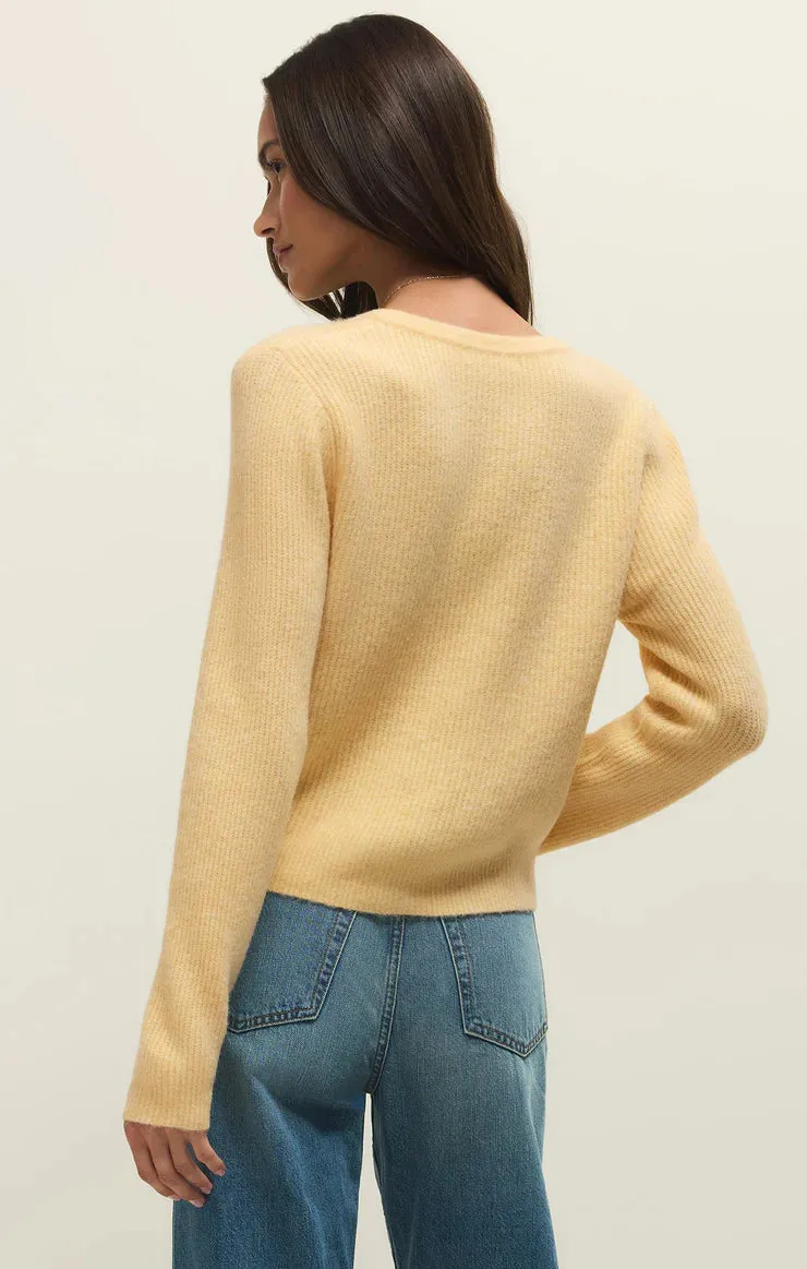 Z-Supply Medina Cozy Rib Cardigan - Custard sold by Sun Diego Boardshops product image thumbnail 2