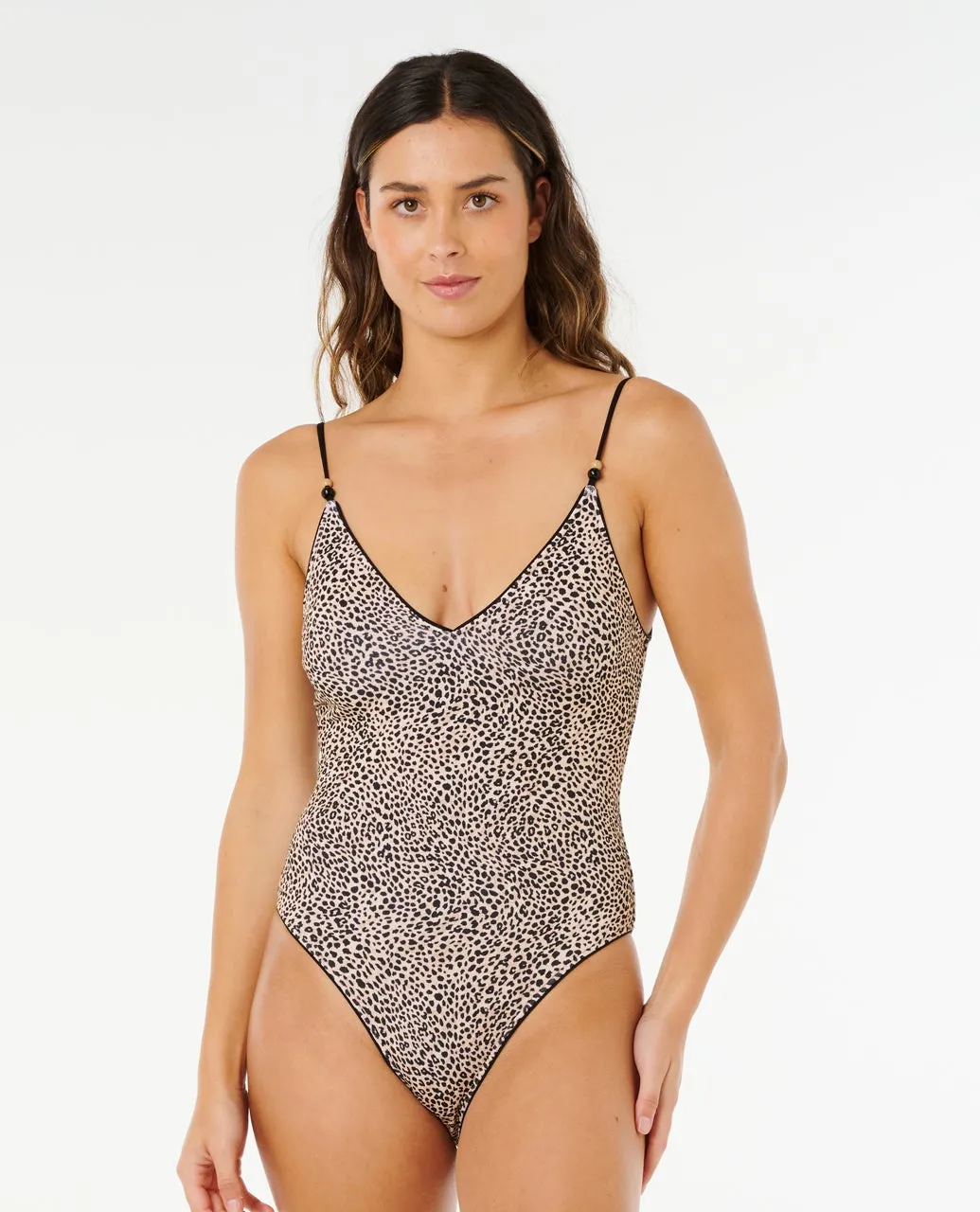 Rip Curl Coastal Instinct Cheeky One Piece Swimsuit - Black 0090 sold by Sun Diego Boardshops