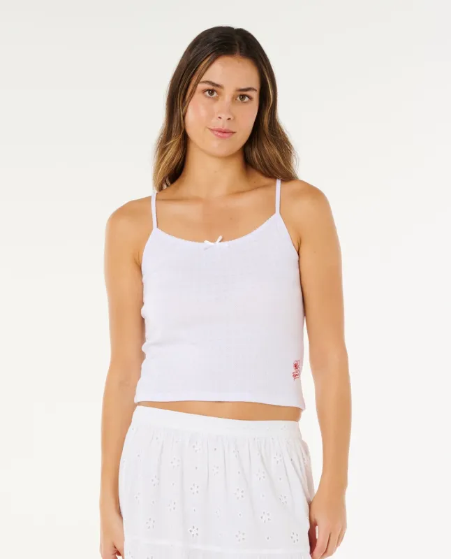 Rip Curl Poolside Tank - Optical White 3262 sold by Sun Diego Boardshops