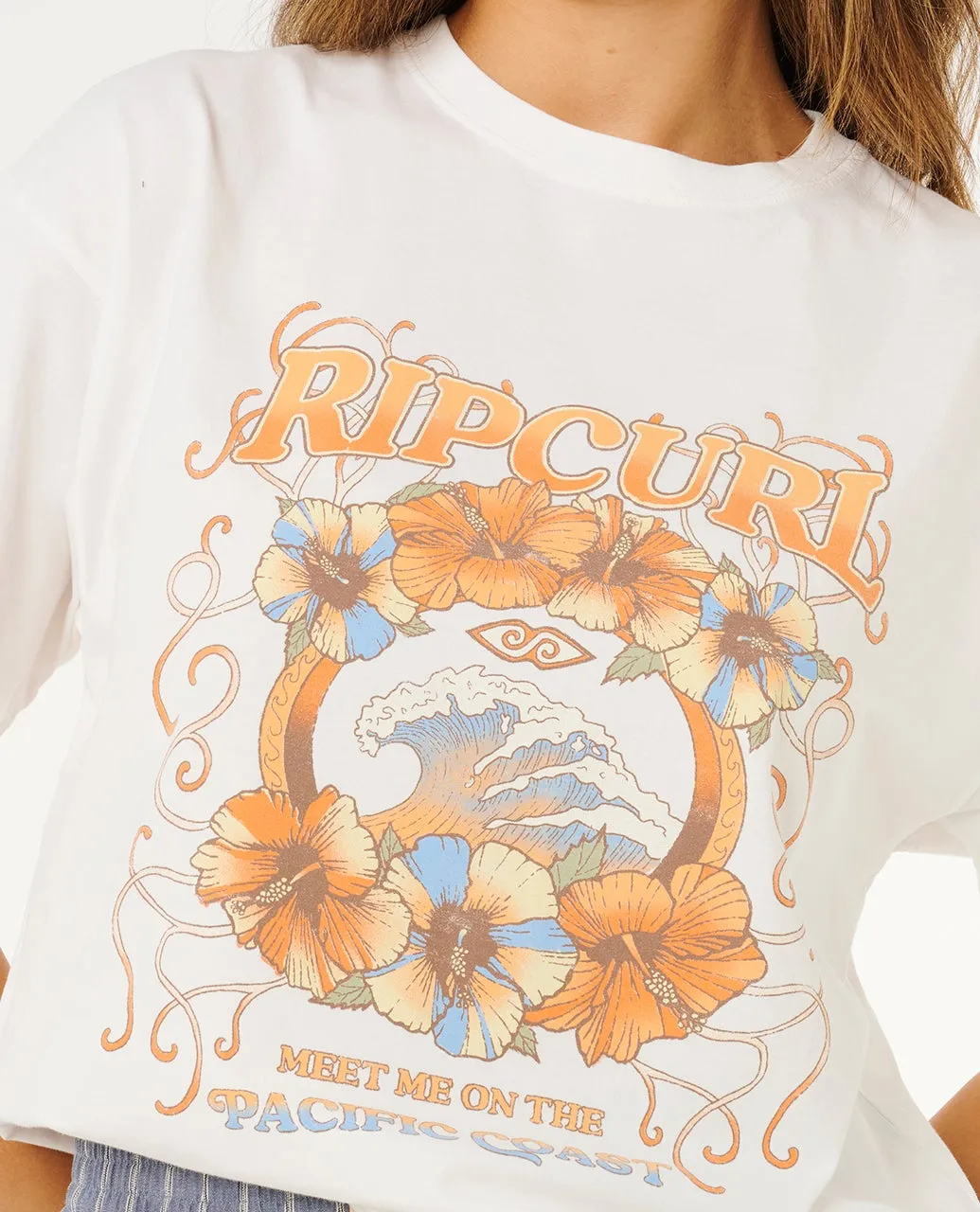 Rip Curl Pacific Coast Heritage Tee - Bone 3021 sold by Sun Diego Boardshops product image thumbnail 4