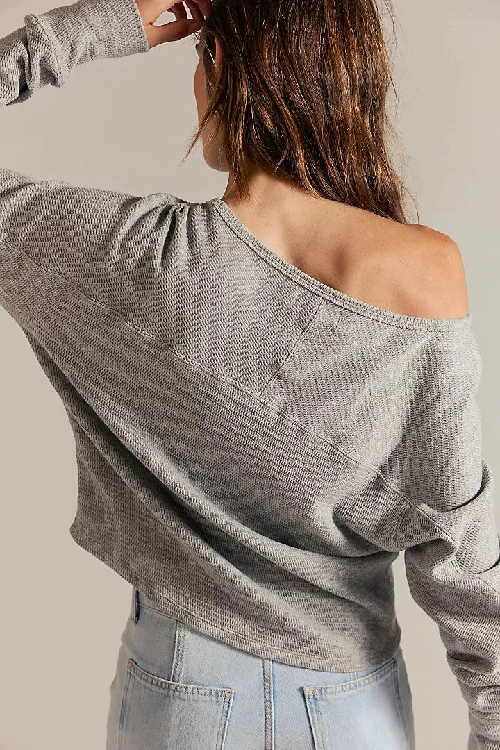 Free People We The Free Jess Long Sleeve - Heather Grey sold by Sun Diego Boardshops product image thumbnail 2