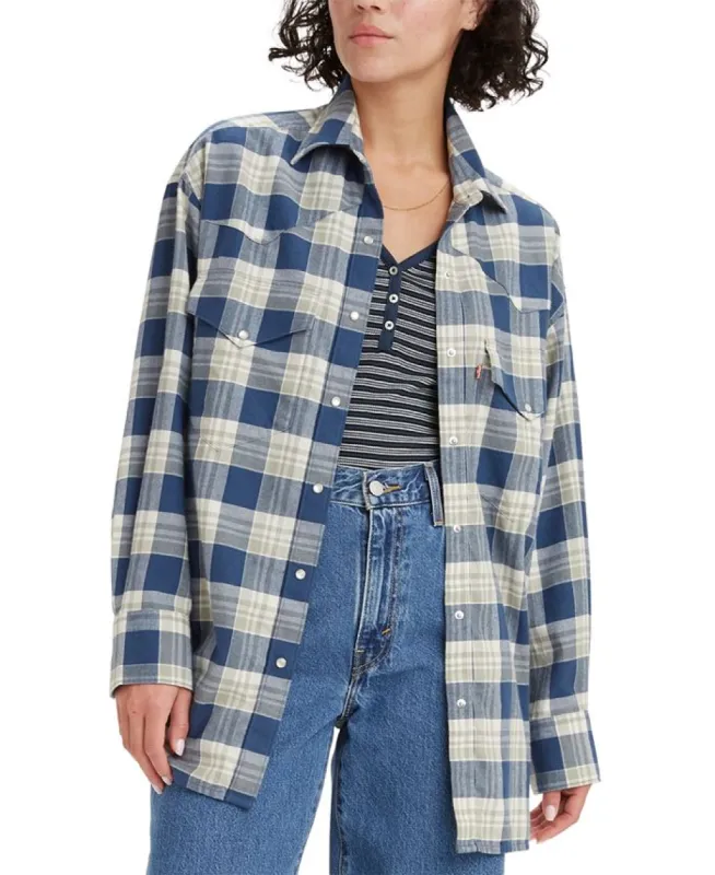 Levi's Dylan Relaxed Western Shirt - Sargasso Sea sold by Sun Diego Boardshops