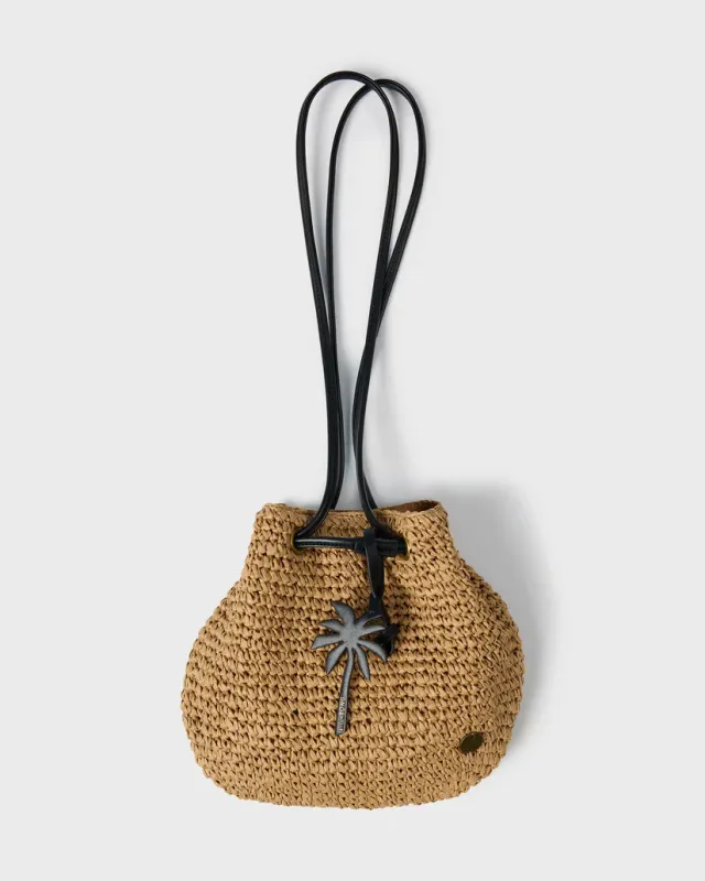 Billabong Date Palm Crossbody Mini Straw Tote - Tan sold by Sun Diego Boardshops