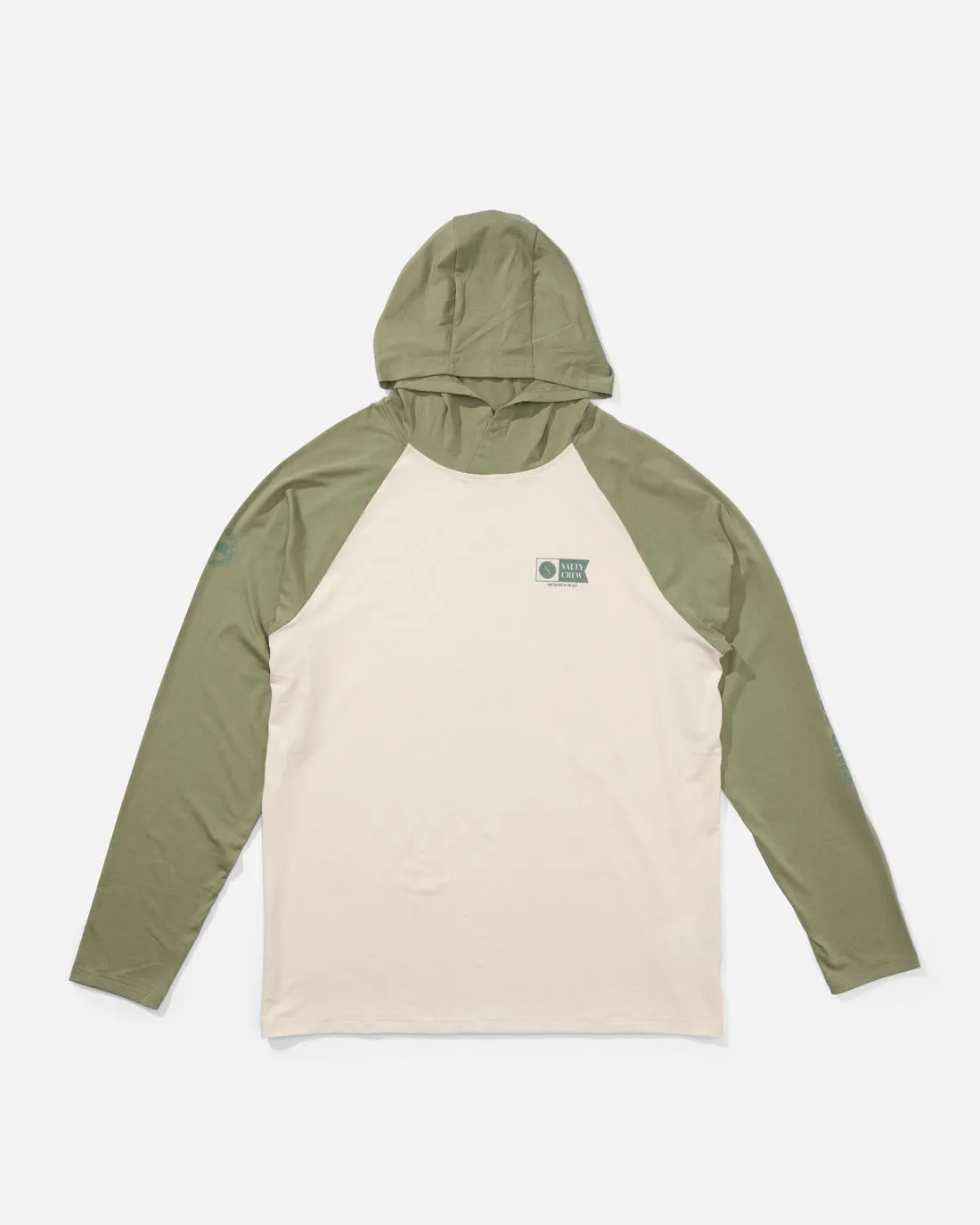 Salty Crew Mariner Lite Uv Hoodie - Birch Oil Green sold by Sun Diego Boardshops