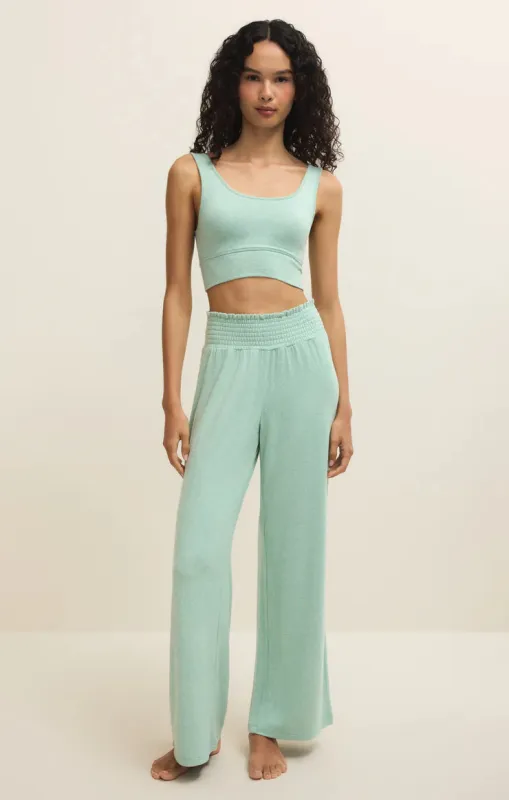 Z-Supply Zoe Soft Knit Tank Bra - Crystal Green sold by Sun Diego Boardshops
