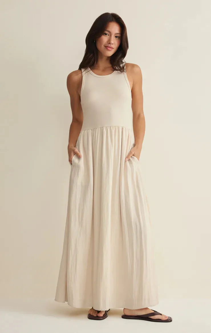 Z-Supply Charlotte Rib Midi Dress - Crystal sold by Sun Diego Boardshops product image thumbnail 4
