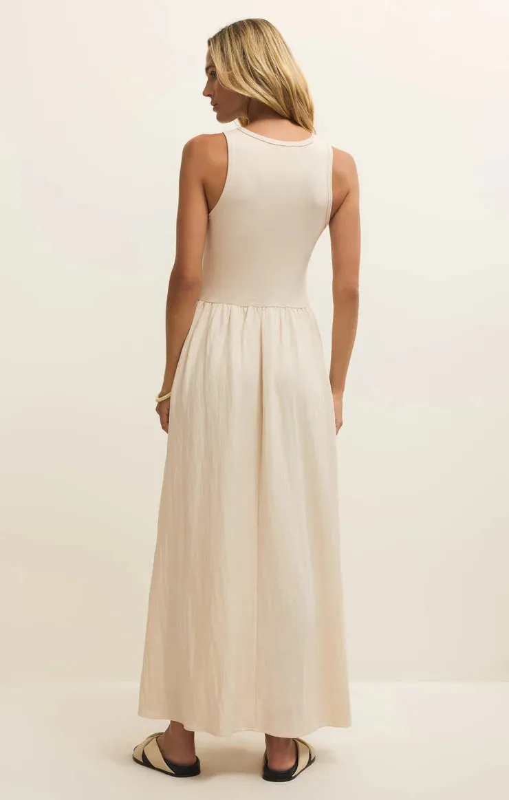 Z-Supply Charlotte Rib Midi Dress - Crystal sold by Sun Diego Boardshops product image thumbnail 3