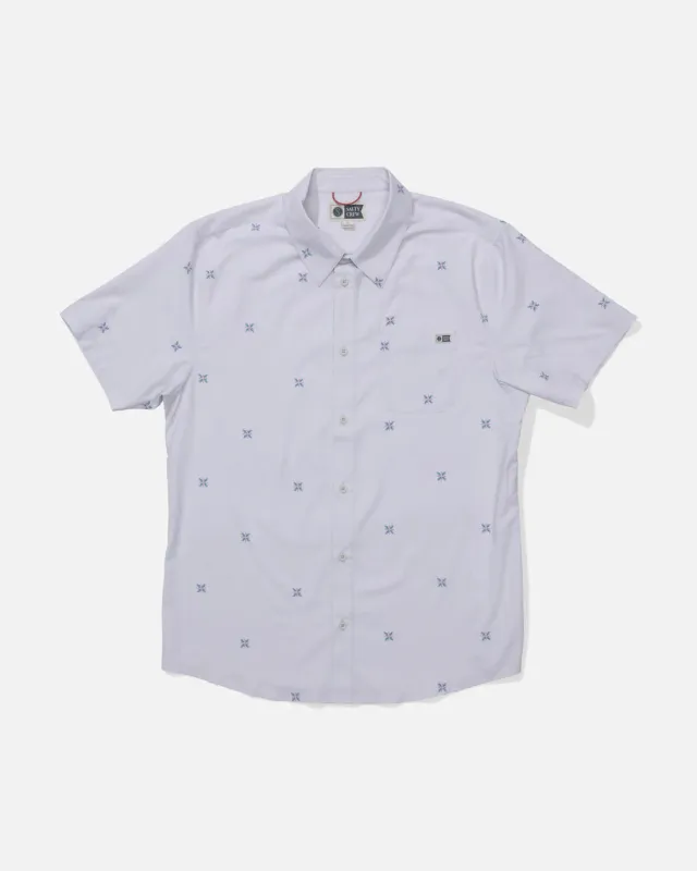 Salty Crew Drifter Uv Button Up - Light Grey sold by Sun Diego Boardshops