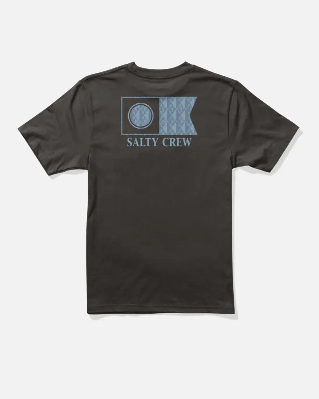 Salty Crew Flagship Tee - Black sold by Sun Diego Boardshops