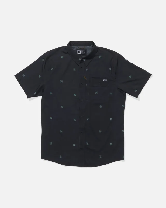Salty Crew Flagship Uv Button Up - Phantom sold by Sun Diego Boardshops