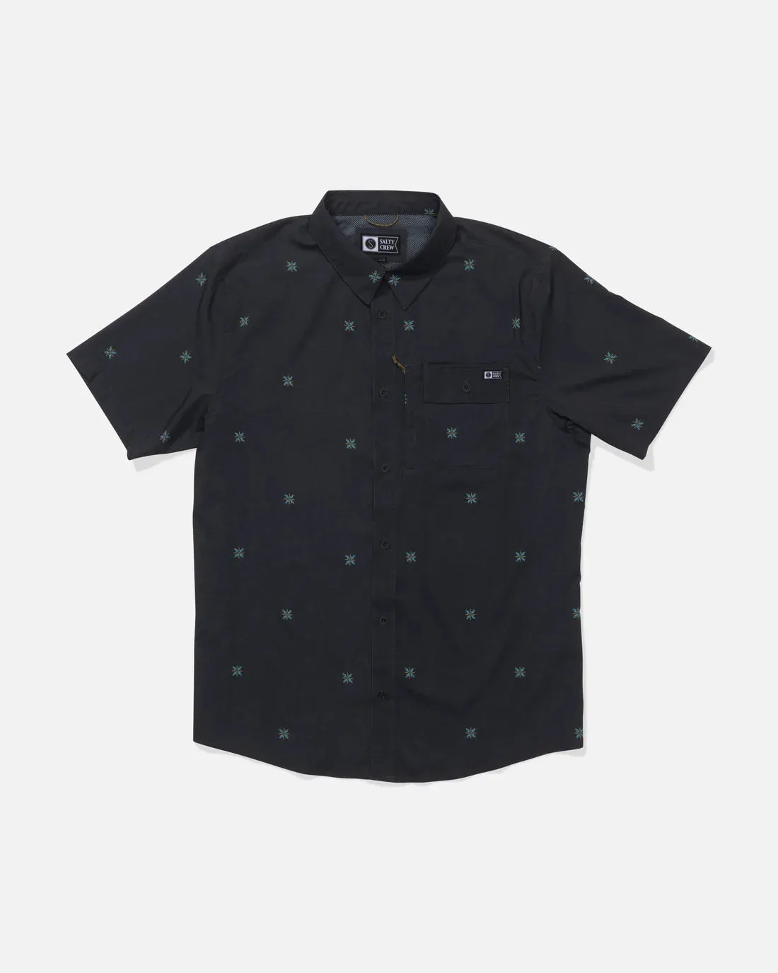 Salty Crew Flagship Uv Button Up - Phantom sold by Sun Diego Boardshops