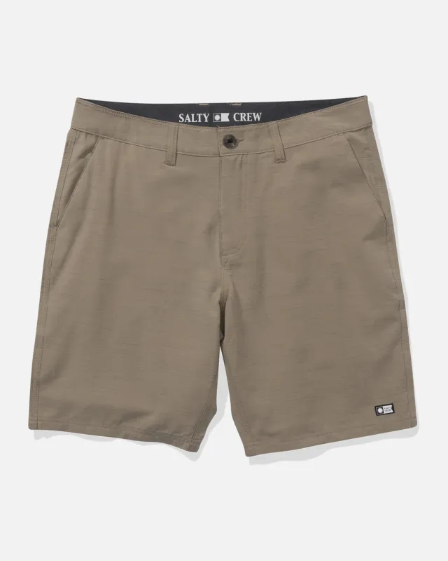 Salty Crew Drifter 19" Slub Hybrid Short - Khaki sold by Sun Diego Boardshops