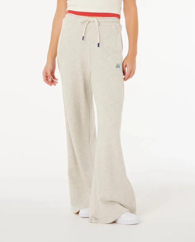 Rip Curl Surf Side Spliced Wide Leg Pant - Grey Marle sold by Sun Diego Boardshops