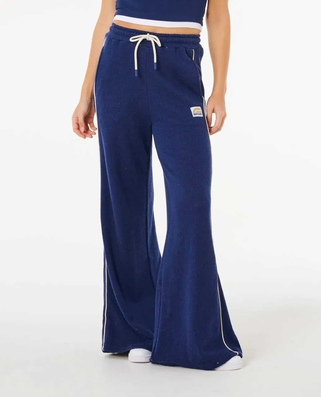 Rip Curl Surf Side Spliced Wide Leg Pant - Dark Navy sold by Sun Diego Boardshops