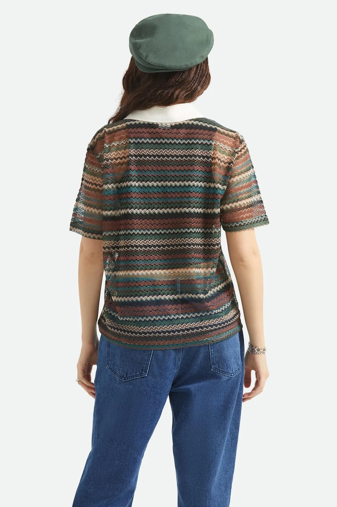 Brixton Varsity T-Shirt - Multi Retro Stripe sold by Sun Diego Boardshops product image thumbnail 2