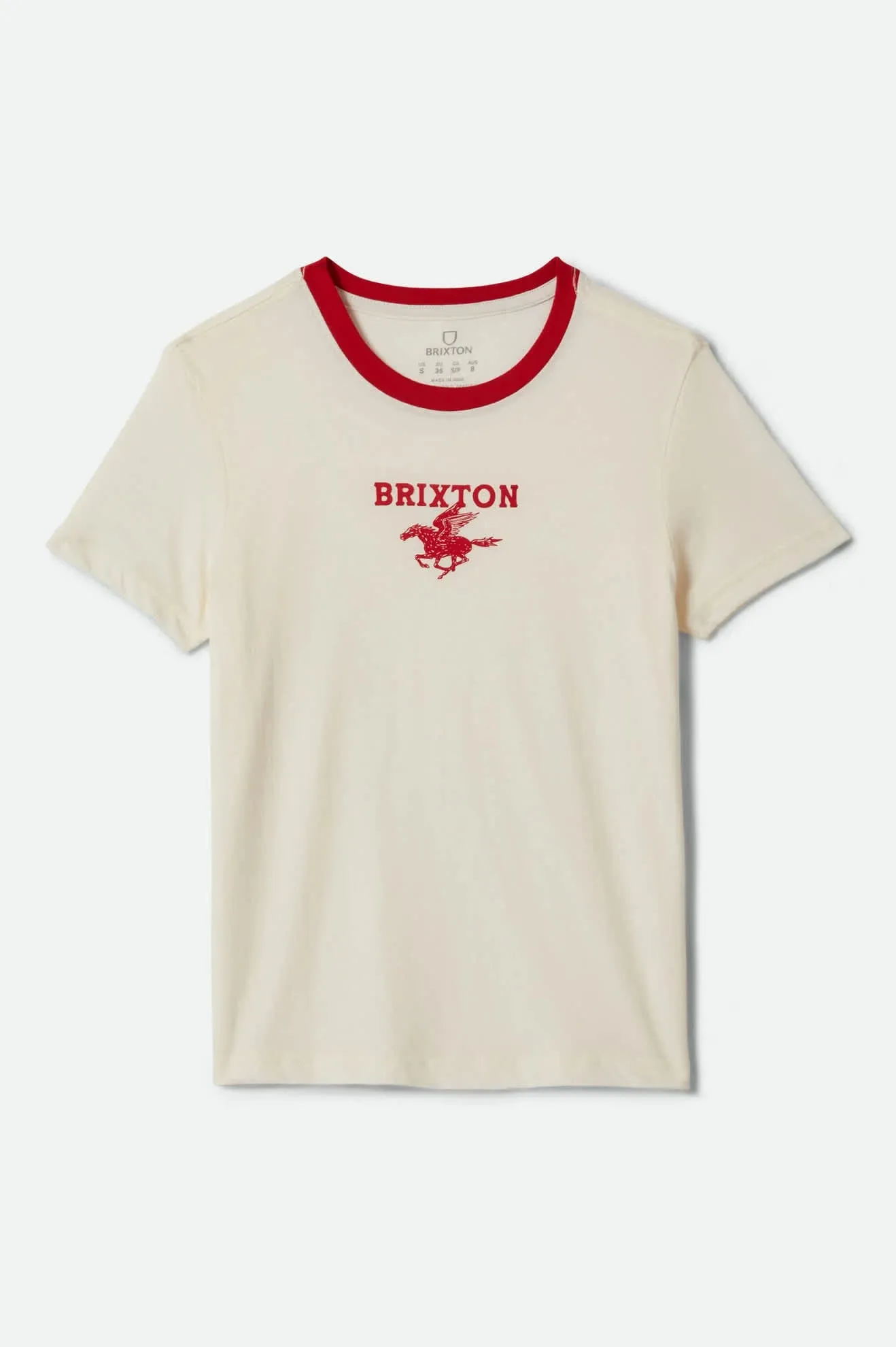 Brixton Pegasus Slim Crew T-Shirt - Vintage White sold by Sun Diego Boardshops product image thumbnail 2