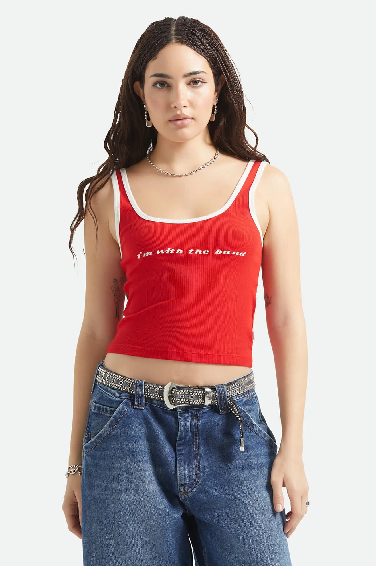 Brixton I'M With The Band Ringer A-Tank - Adrenaline Rush sold by Sun Diego Boardshops