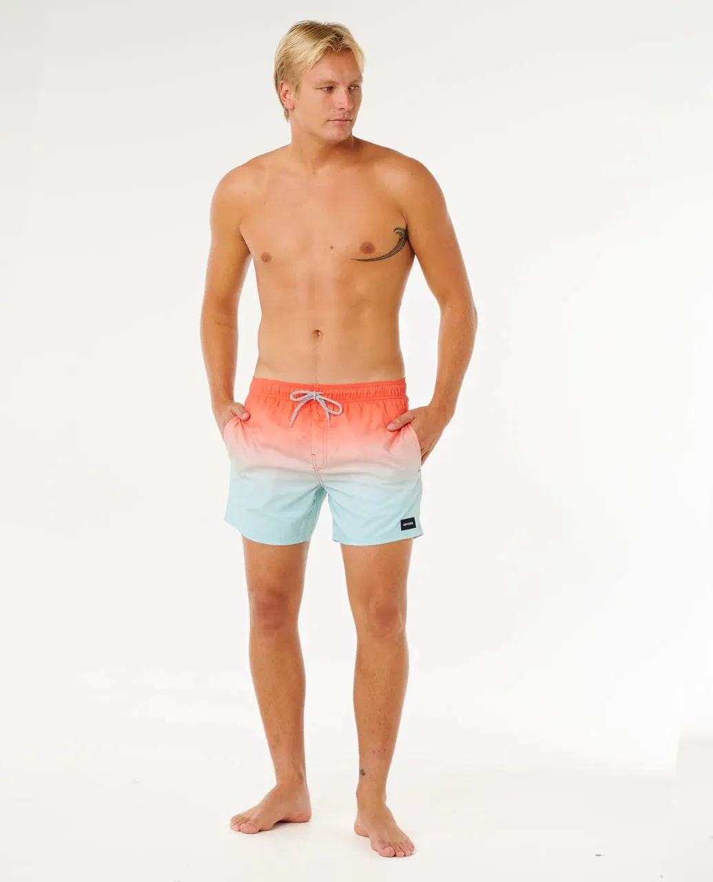 Rip Curl Offset Fade Volley Boardshort - Red sold by Sun Diego Boardshops product image thumbnail 4