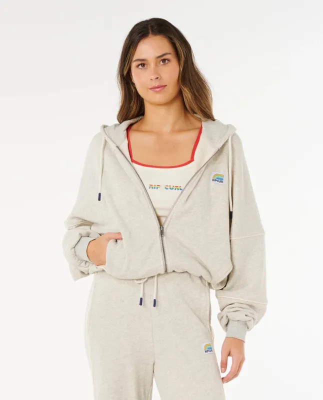Rip Curl Surf Side Spliced Zip Through - Grey Marle made by Ripcurl