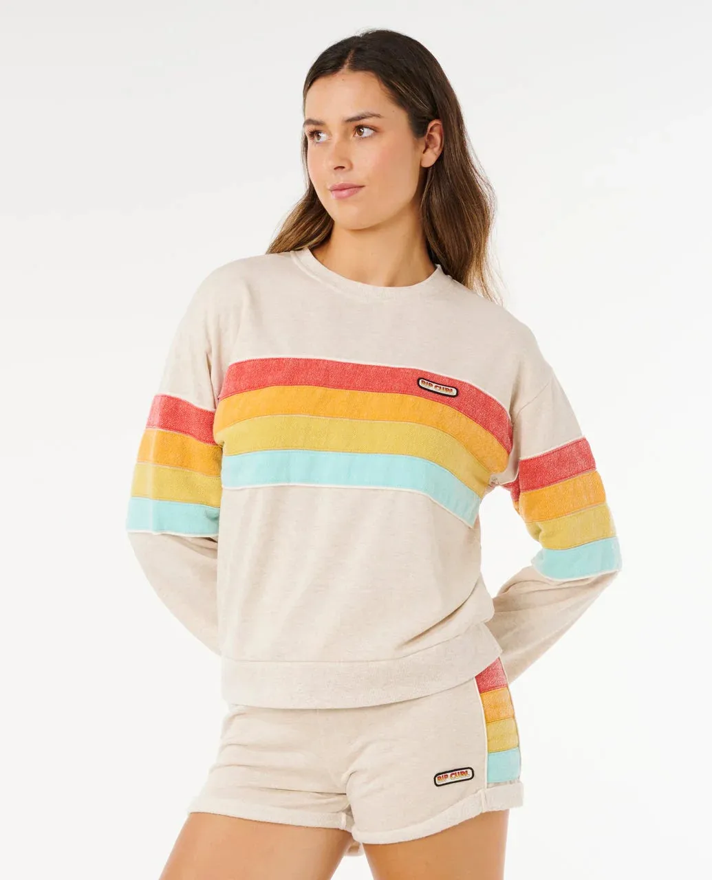 Rip Curl Surf Revival Relaxed Crew - Oatmeal sold by Sun Diego Boardshops product image thumbnail 2