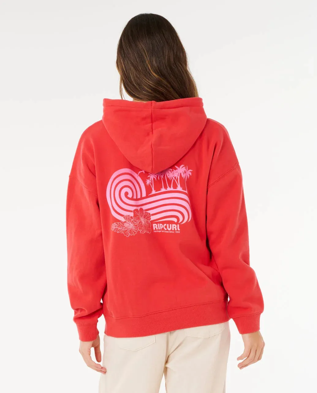 Rip Curl Ocean Break Heritage Hood - Deep Red sold by Sun Diego Boardshops product image thumbnail 3