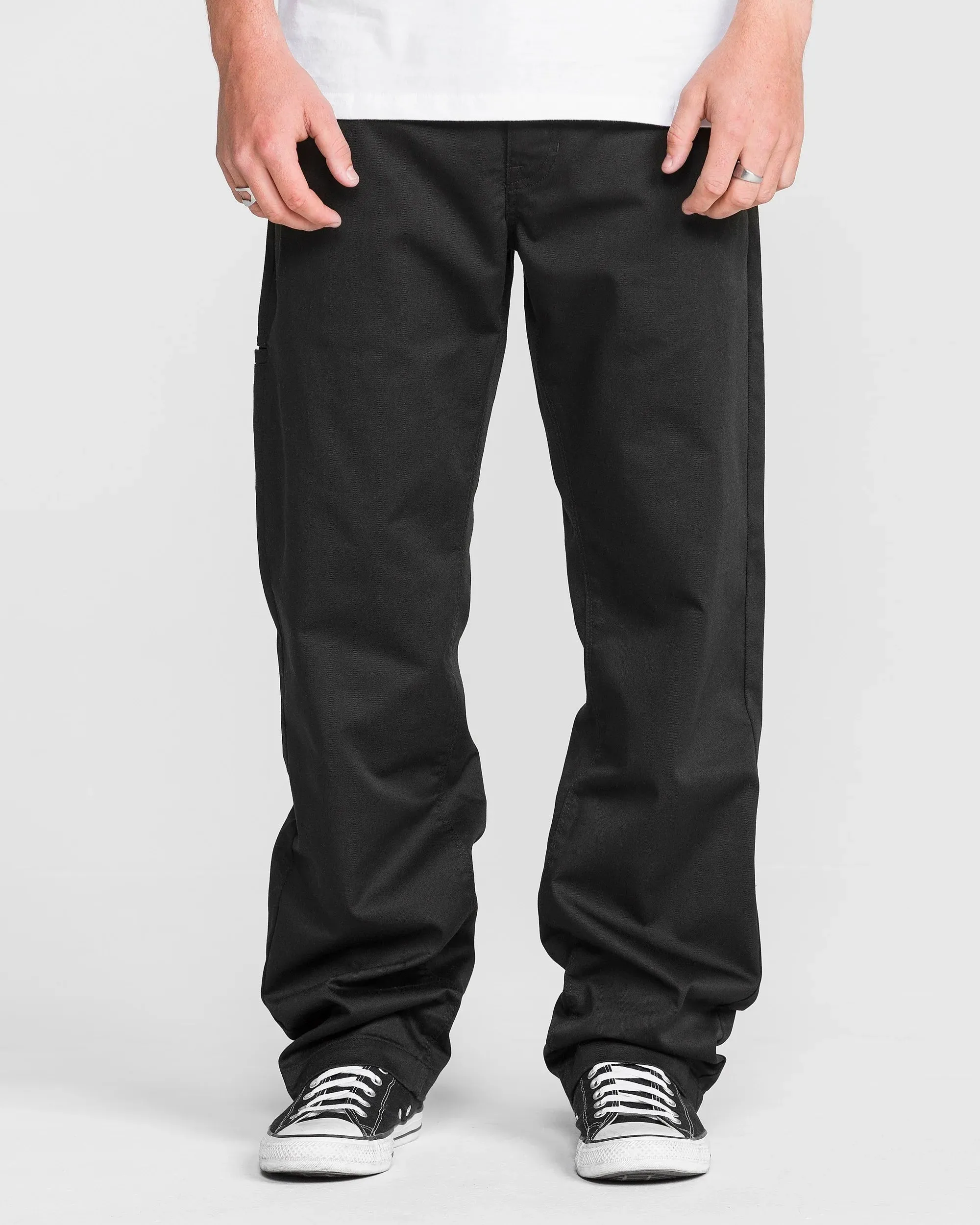 Volcom Frickin Relaxed Chino Pants - Black sold by Sun Diego Boardshops