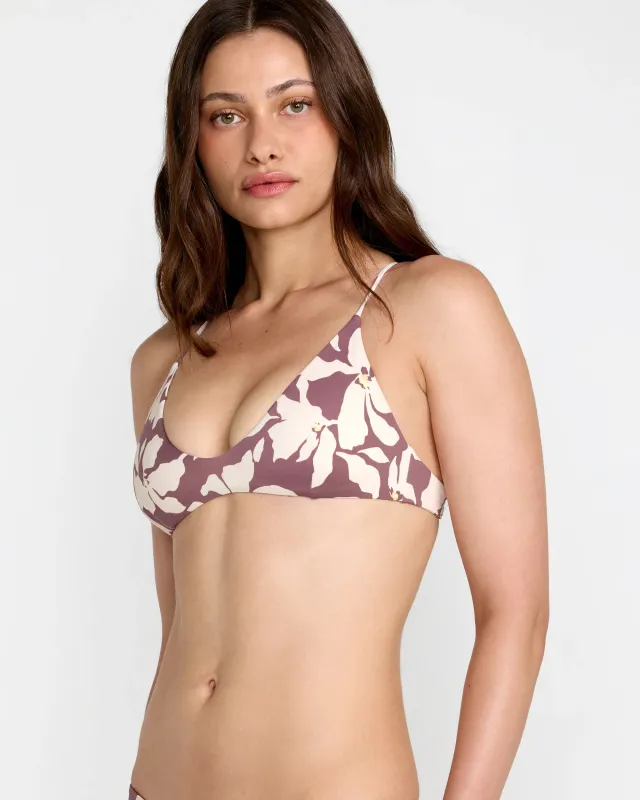 Rvca Something Else Crossback Bikini Top - Terra Brown sold by Sun Diego Boardshops