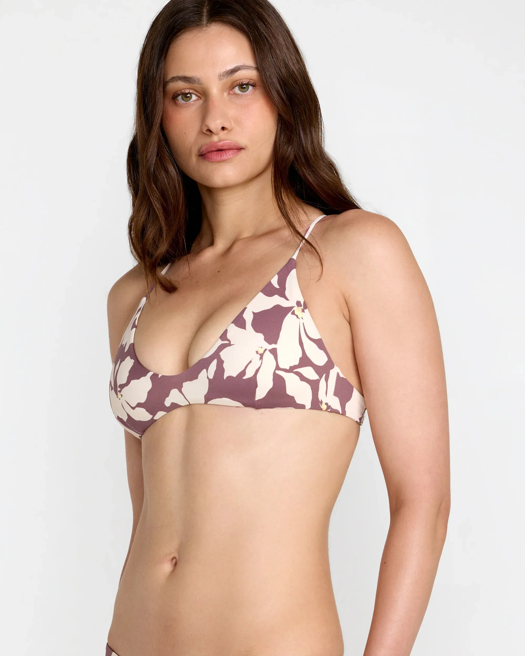 Rvca Something Else Crossback Bikini Top - Terra Brown sold by Sun Diego Boardshops